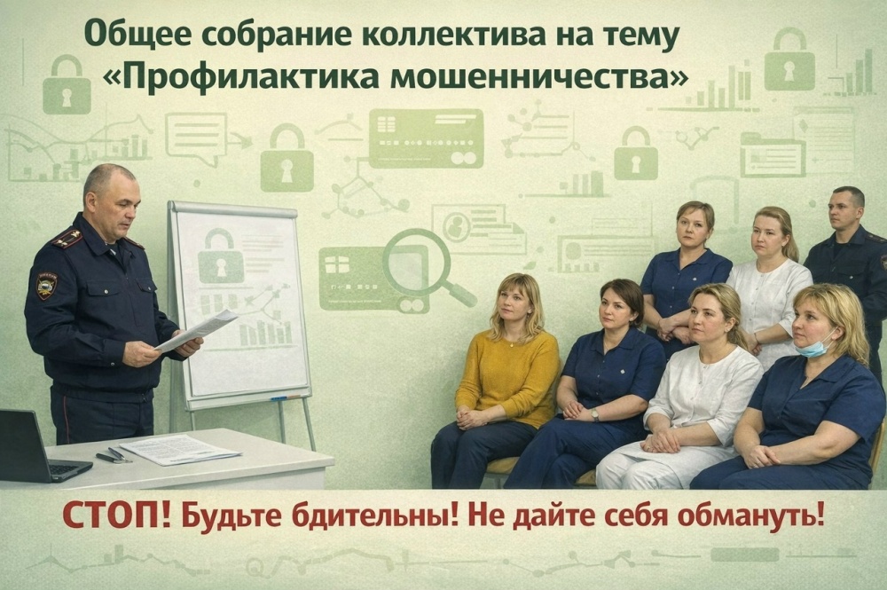 В нашей поликлинике для персонала регулярно проводятся лекции о противодействии мошенничеству