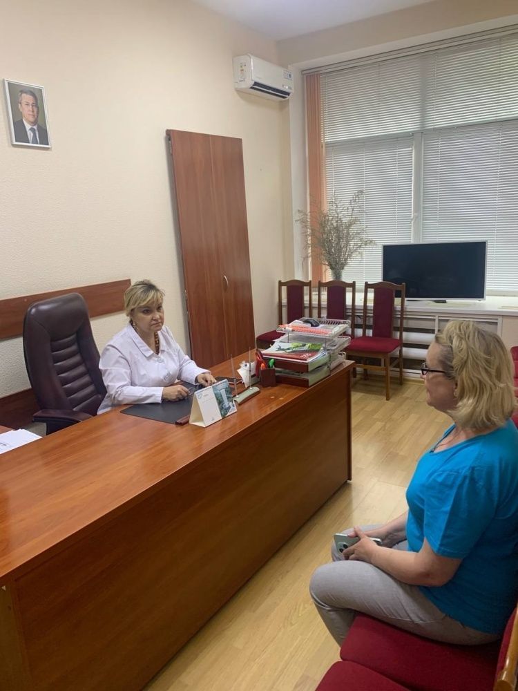 Сегодня, 25 июля, главный врач Светлана Минифаритовна Алетдинова провела прием граждан